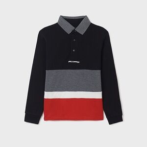 Mayoral Tricolor Kids Polo Shirt